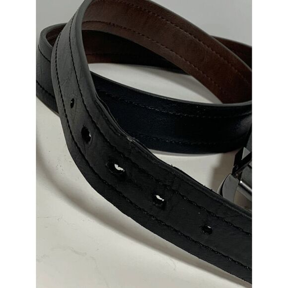 Bonded Reversible Brown/Black Leather Belt - Picture 5 of 5